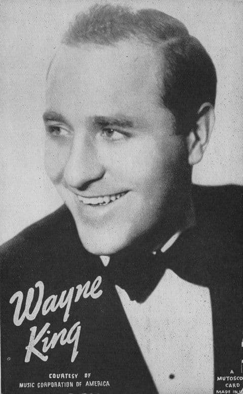Wayne King Jazz Band Leader Vintage Printed Signed Postcard