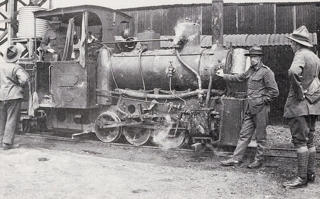 WDLR Barclay 0-6-OWT Train Railway Military War Department Postcard