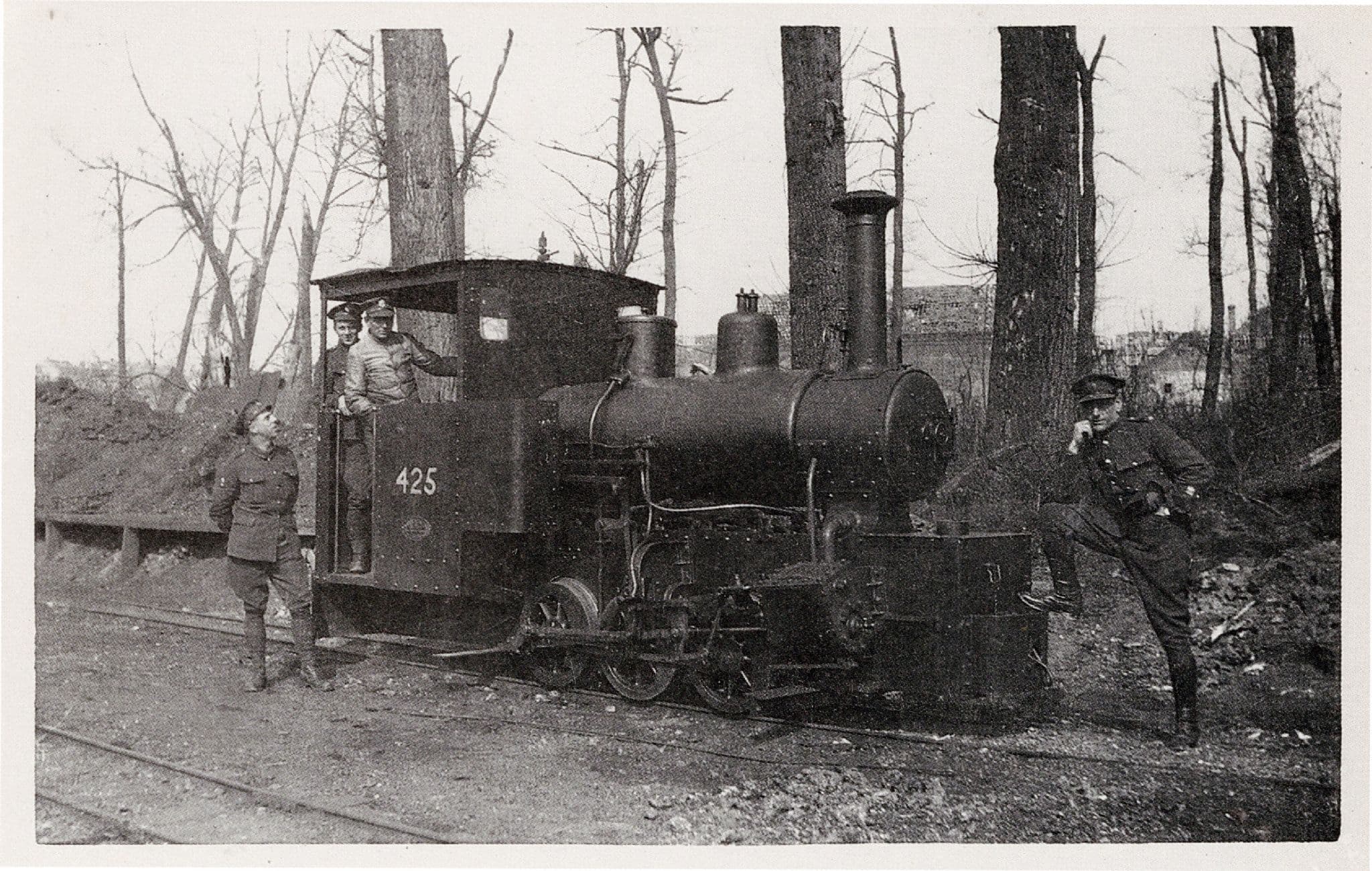 WDLR War Department Army Light Railway Hudswell Clarke 0-6-OWT Train Postcard