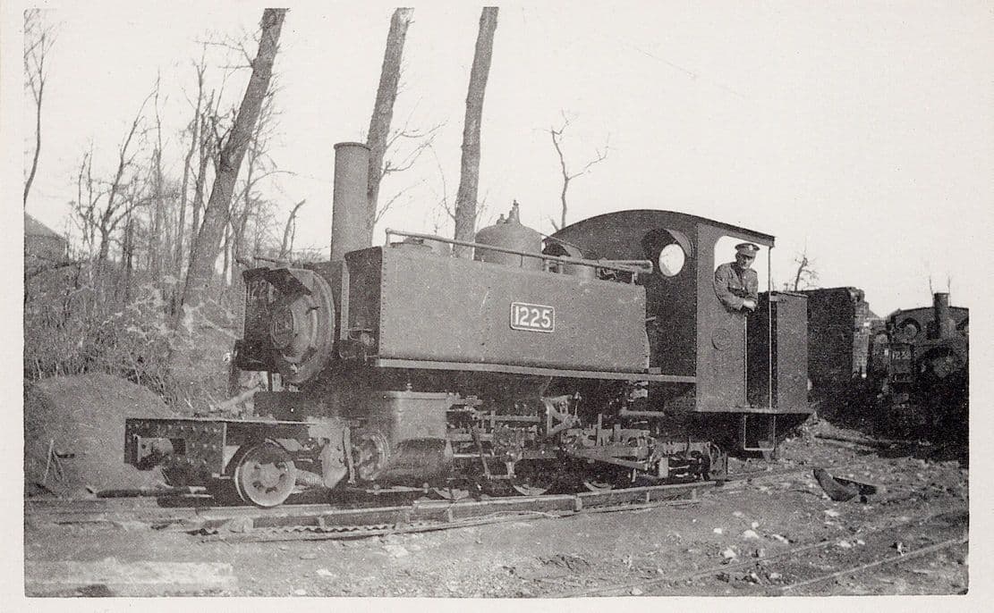 WDLR War Department Light Railway Alco 2-6-2T Train Postcard