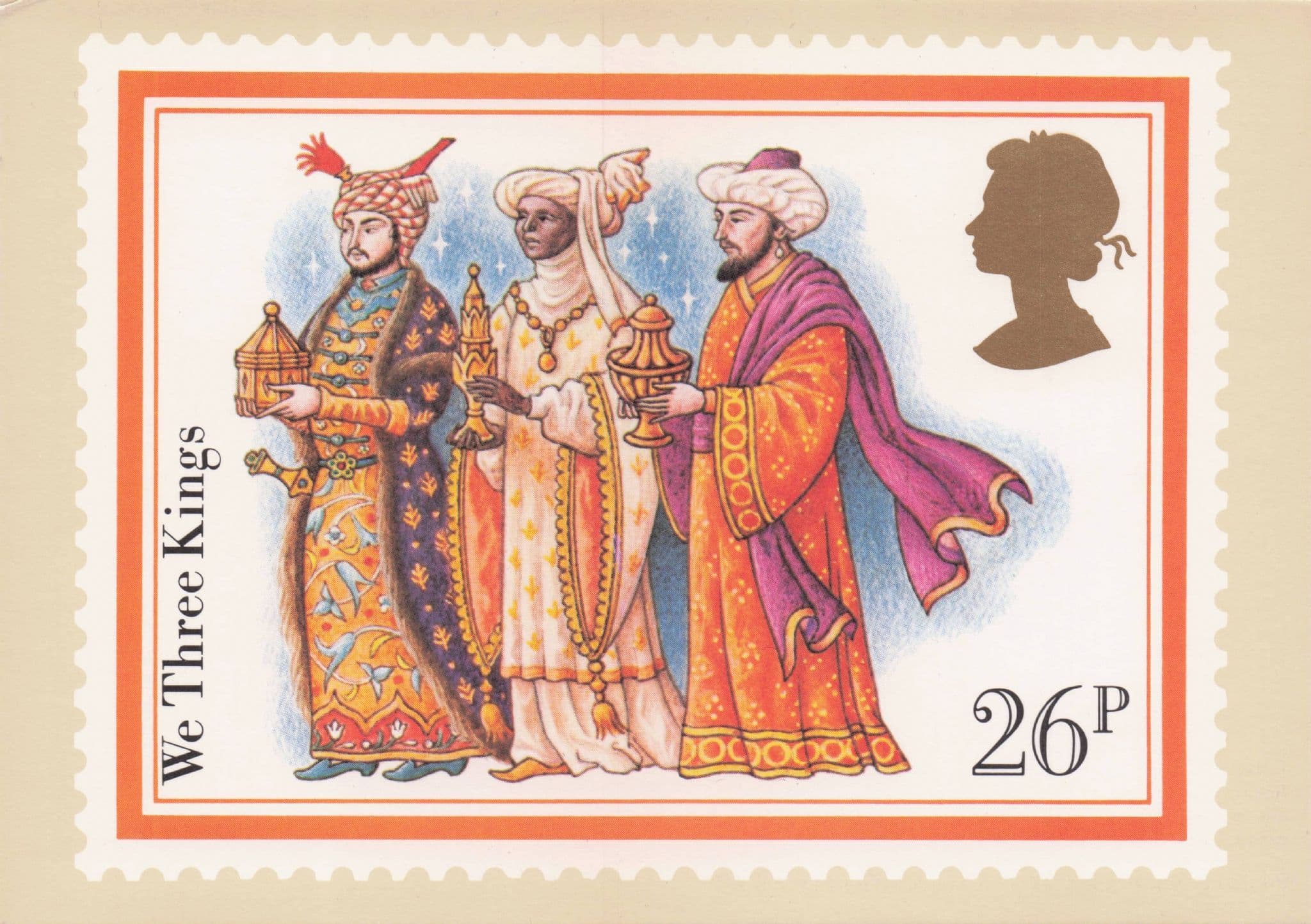 We Three Kings Xmas Christmas Carol First Day Cover Postcard