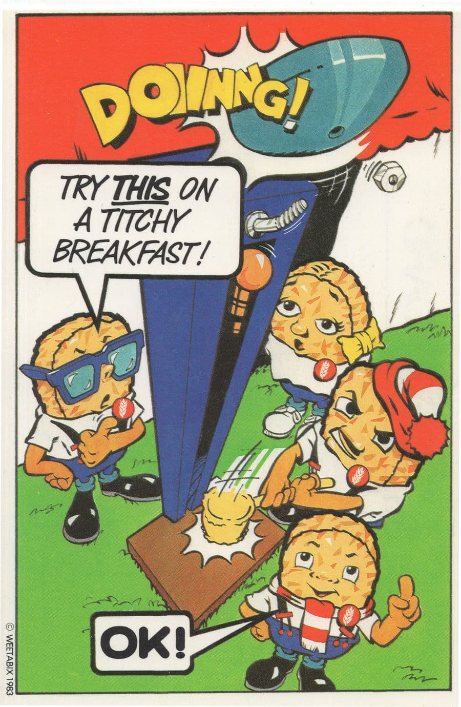 Weetabix Breakfast Cereal Test Your Strength Machine Postcard