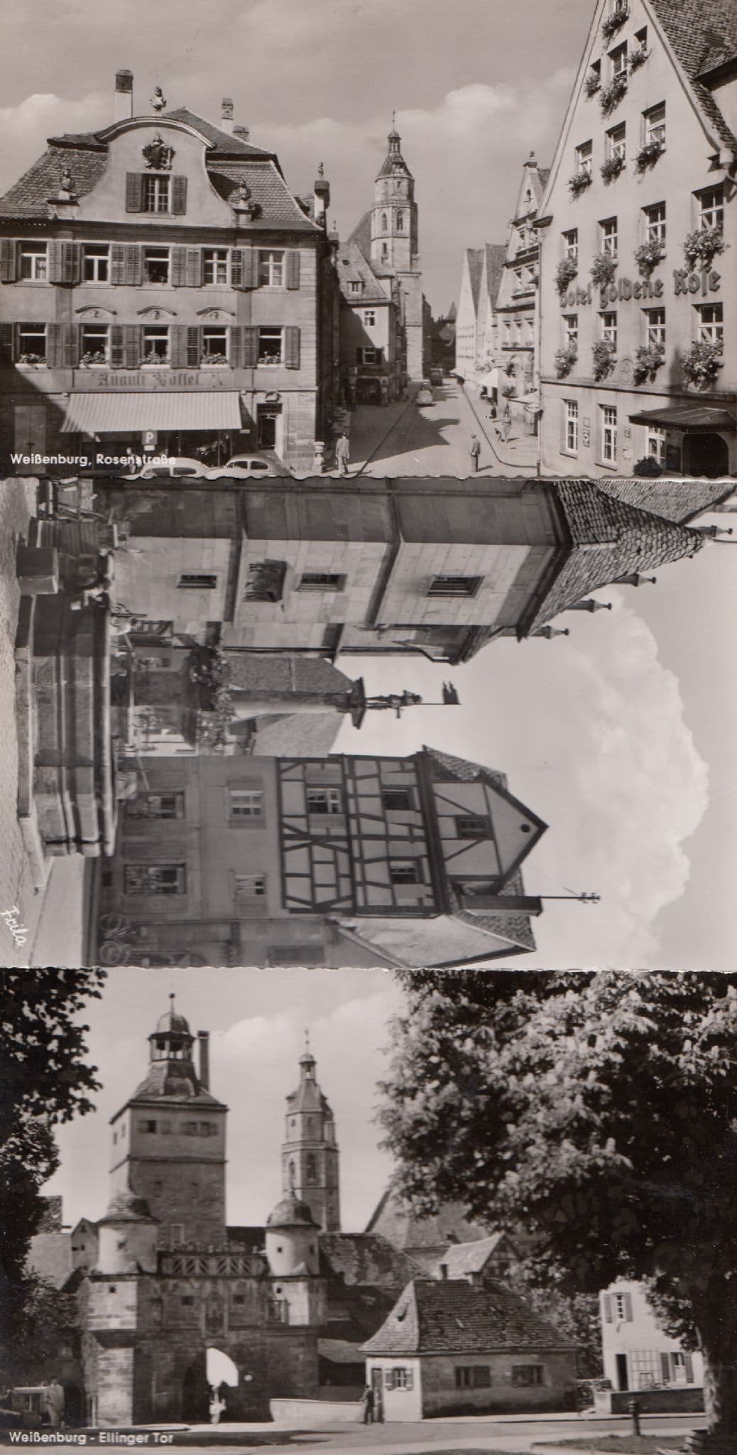 Weibenburg 3x German Real Photo Postcard s