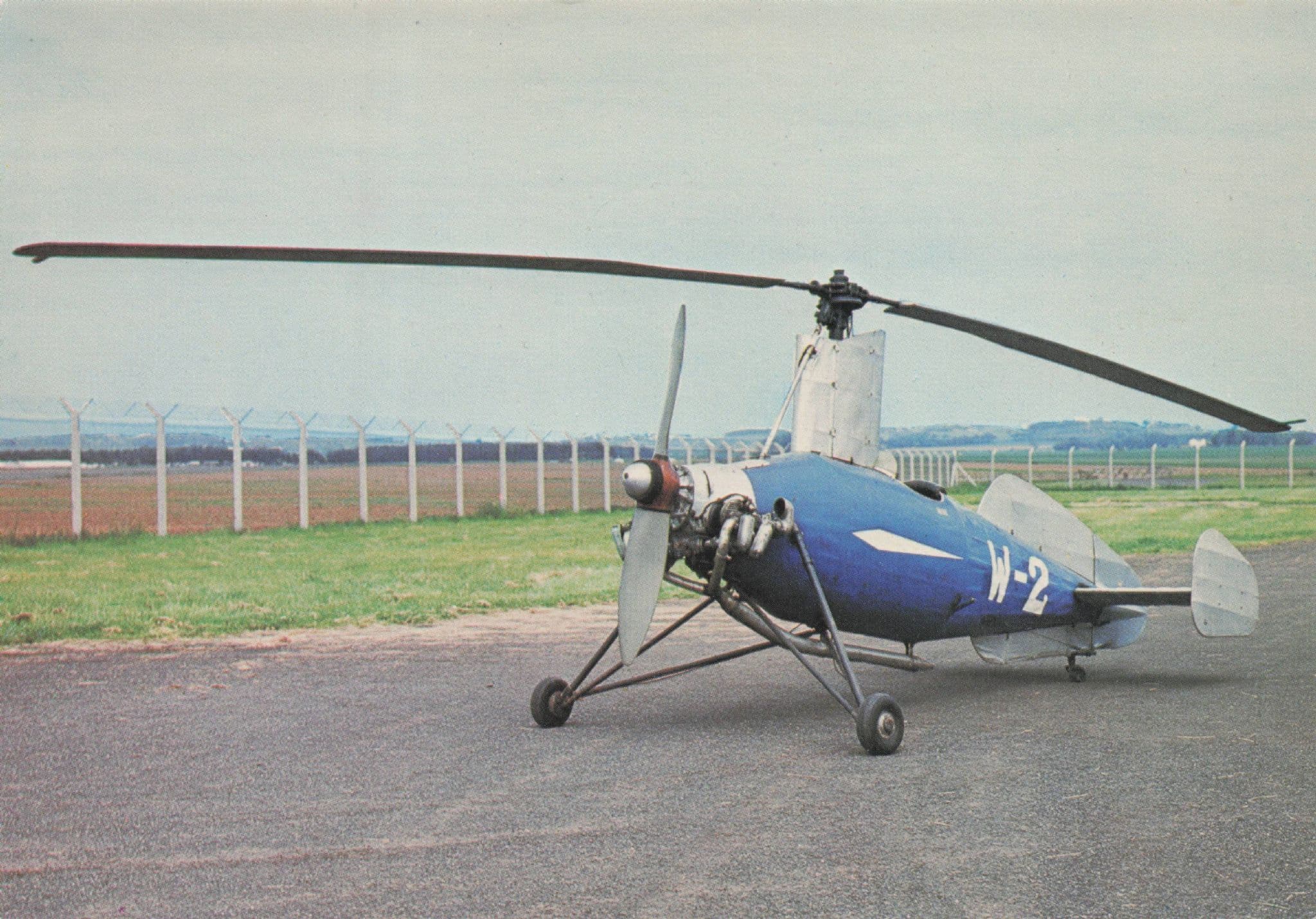 Weir W.2 Autogiro Aircraft Military Crown Office Plane Postcard