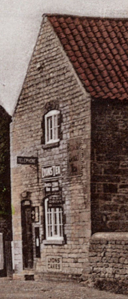 Welby Old Tea Coffee Shop Telephone Post Box Lincolnshire Vintage Postcard
