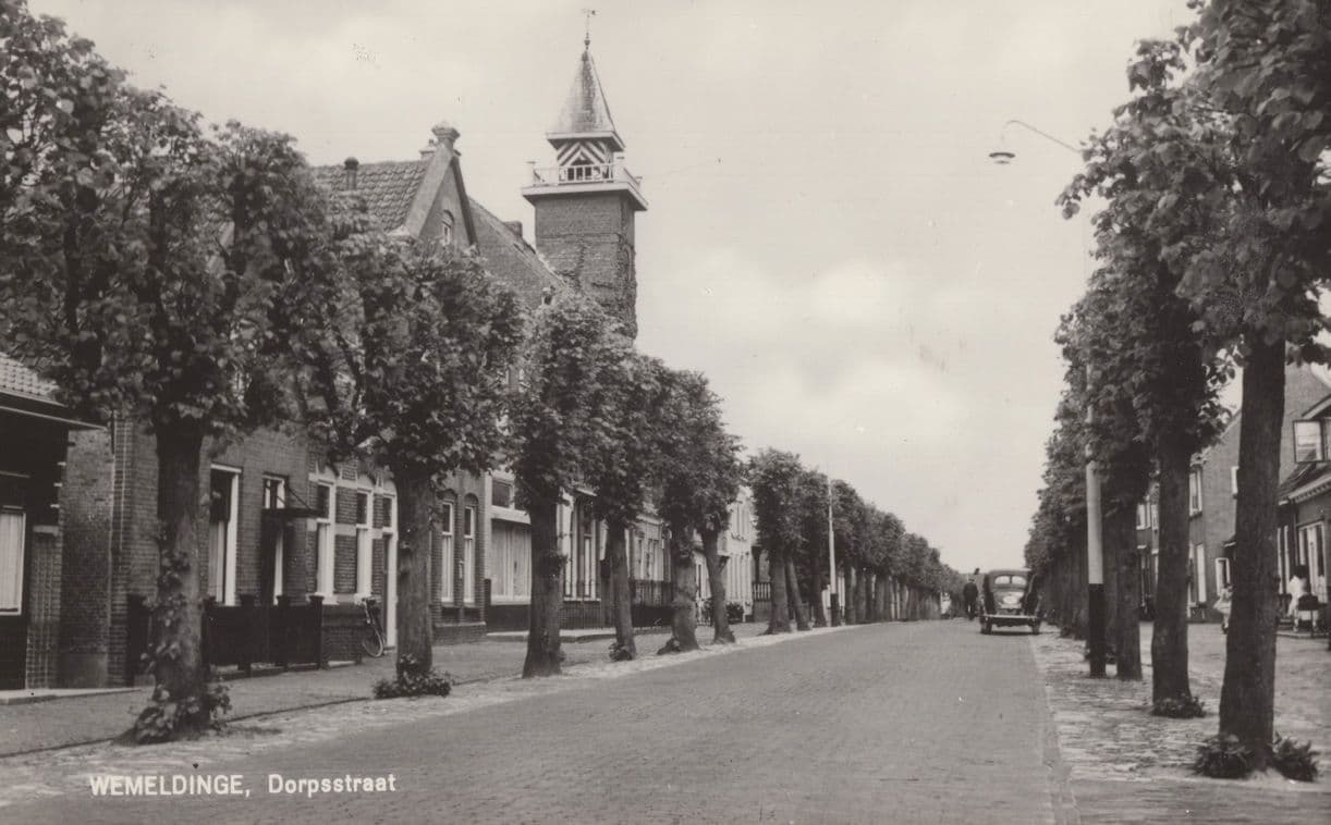 Wemeldinge Dorpsstraat Holland Real Photo Postcard