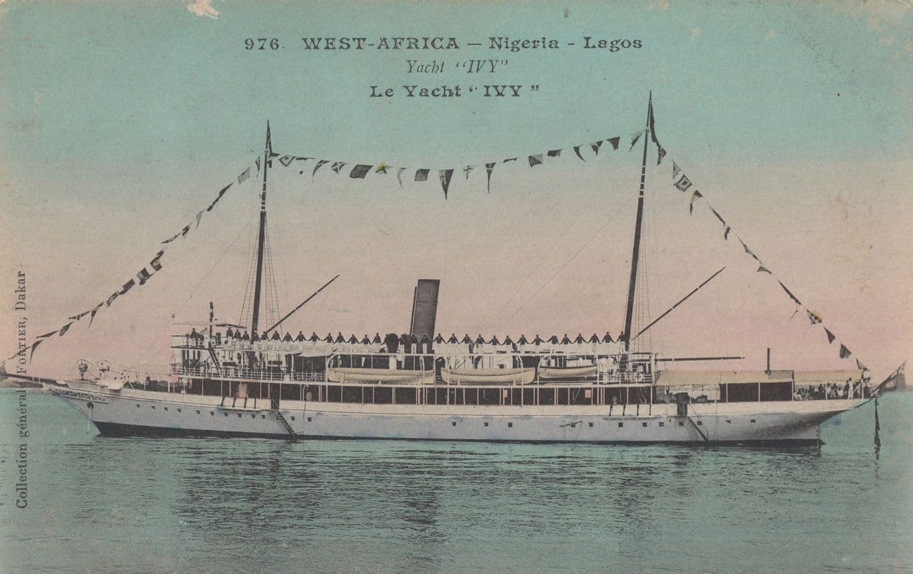 West Africa Government Steam Boat Ivy Nigeria Ship Postcard
