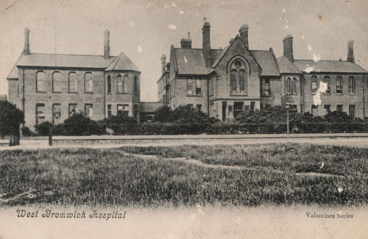 West Bromwich Hospital Yorkshire Antique WW1 Rare Postcard