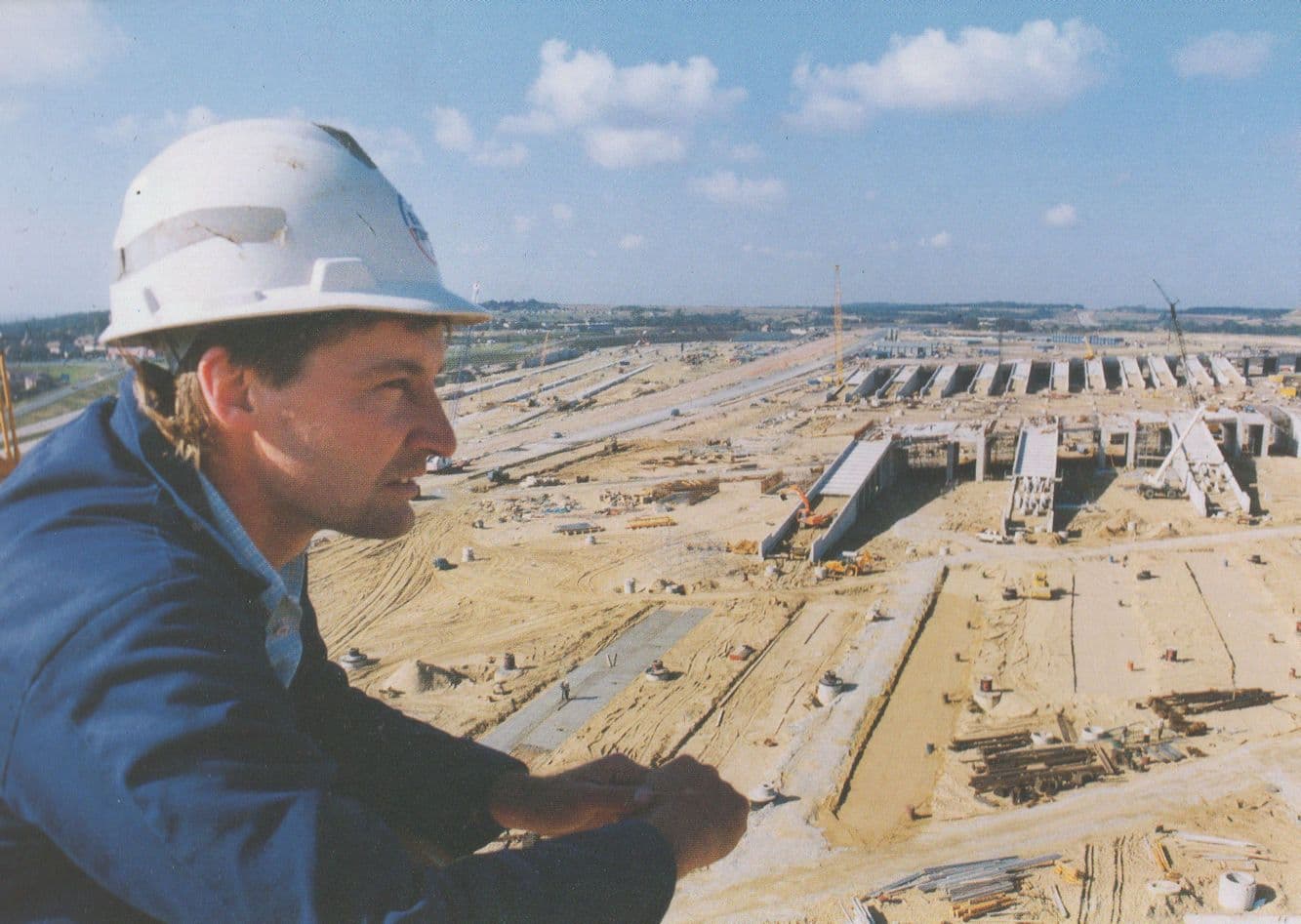 West Folkestone Terminal Channel Tunnel Worker Helmet Postcard