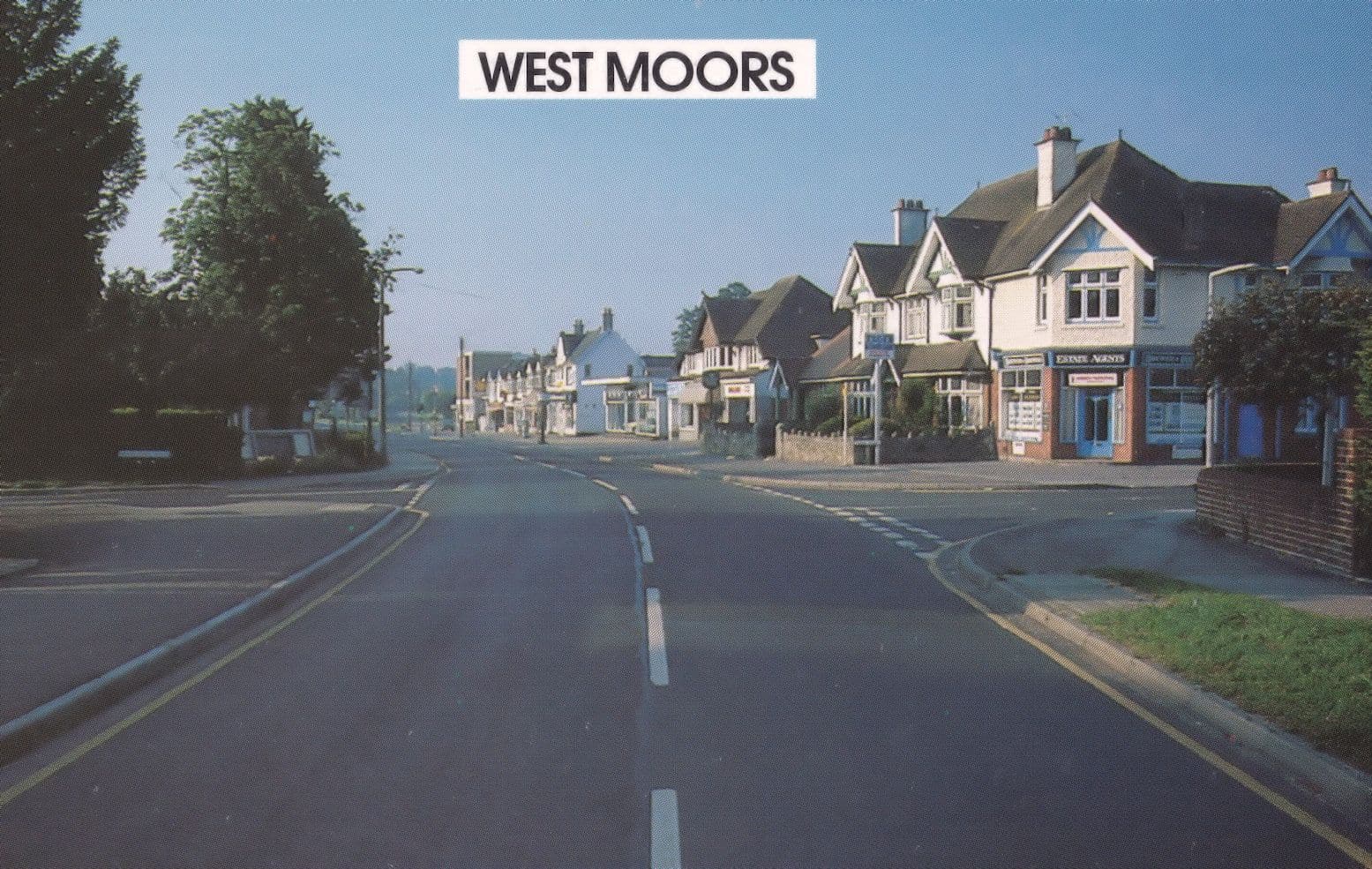 West Moors Brewer & Brewer Estate Agents Station Road Dorset Postcard