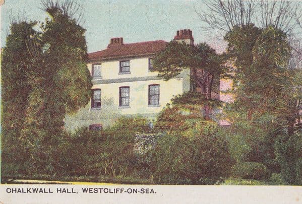 Westcliff Chalkwall Hall Westcliffe On Sea Antique Postcard