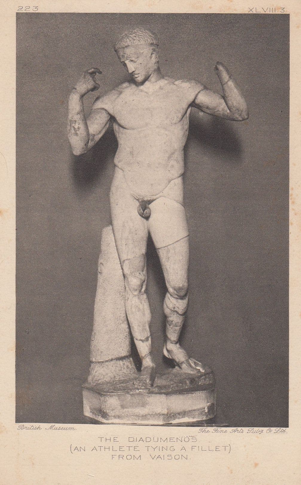 Westmacott Athlete Sports Antique Olympic Style Old Sculpture Postcard