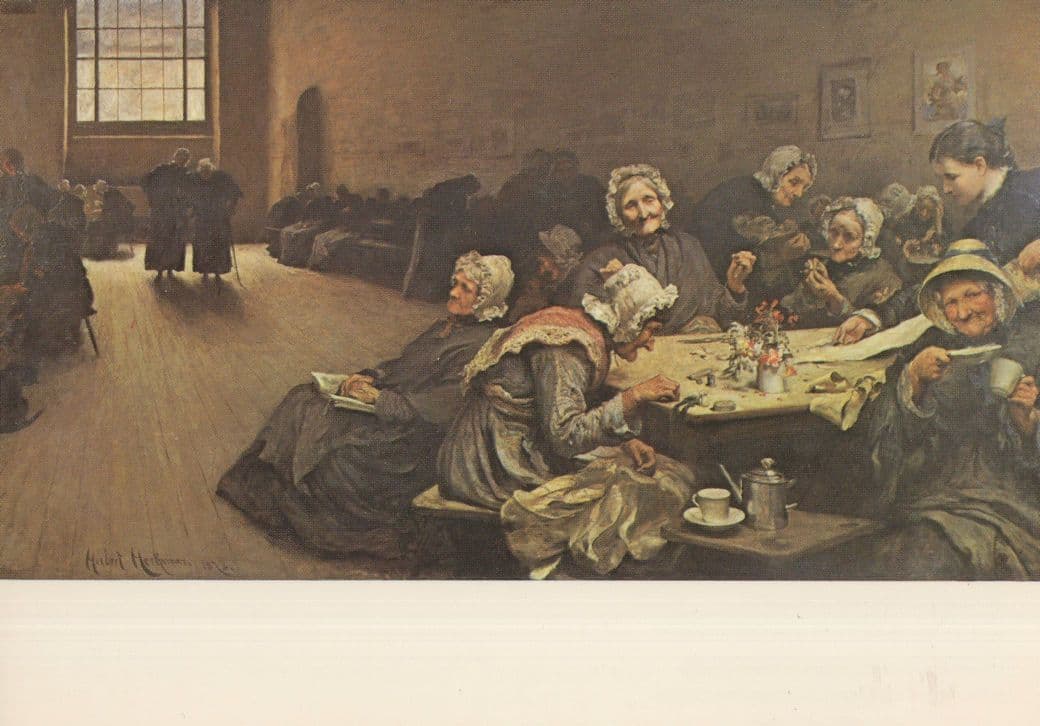 Westminster Union in Victorian 1800s Herkomer Liverpool Painting Postcard