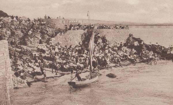 Weston Super Mare Fishing Net Broken Sail Anchor Head Antique Postcard
