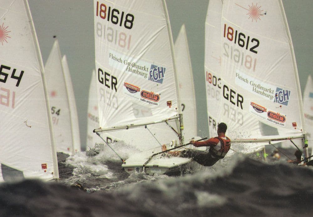 Weymouth Bay Harbour 2012 Sports Regatta Boat Race Postcard