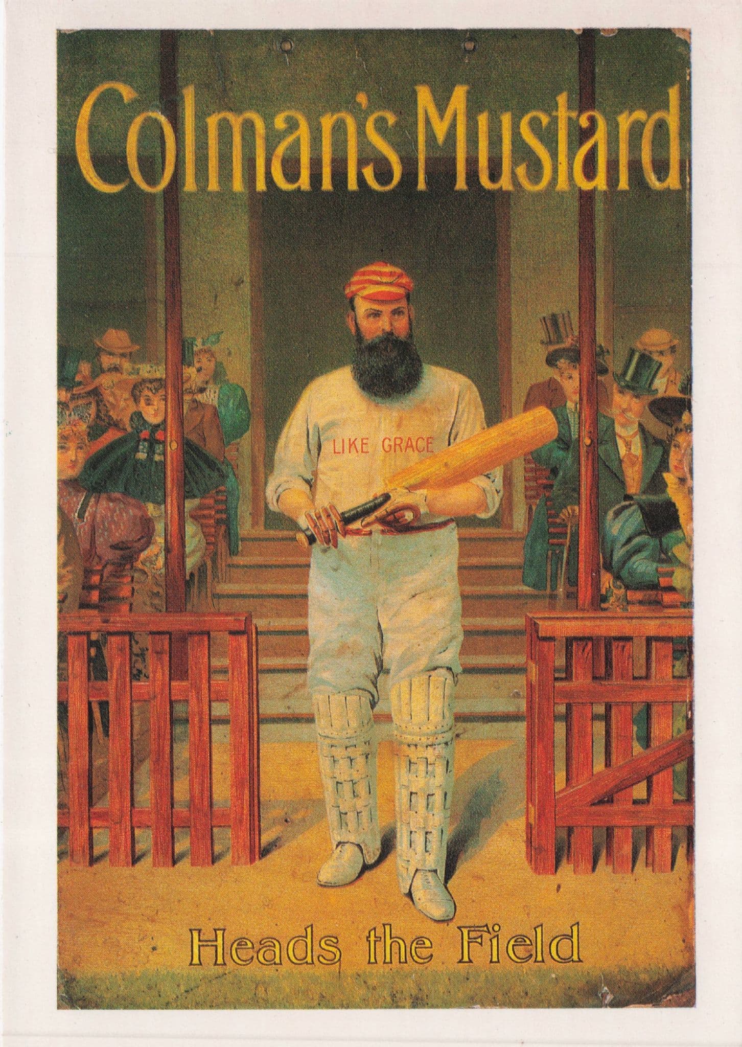 WG Grace Colman's Mustard Advertising Poster Postcard