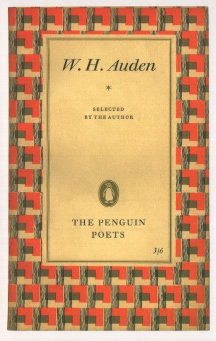 WH Auden Selected Poems Poetry The Penguin Poets 1958 Book Postcard