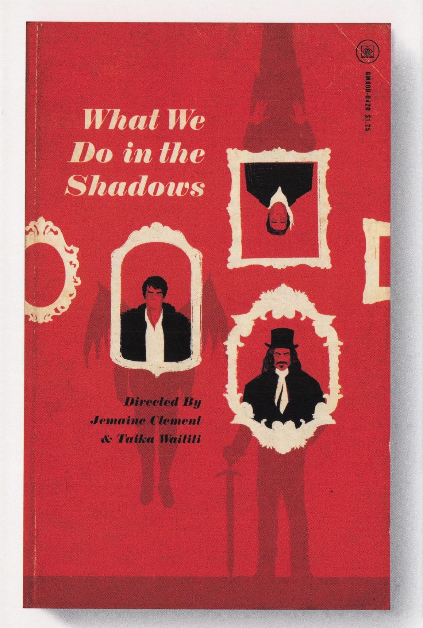 What We Do In The Shadows New Zealand Film Rare Old Book Cover Postcard