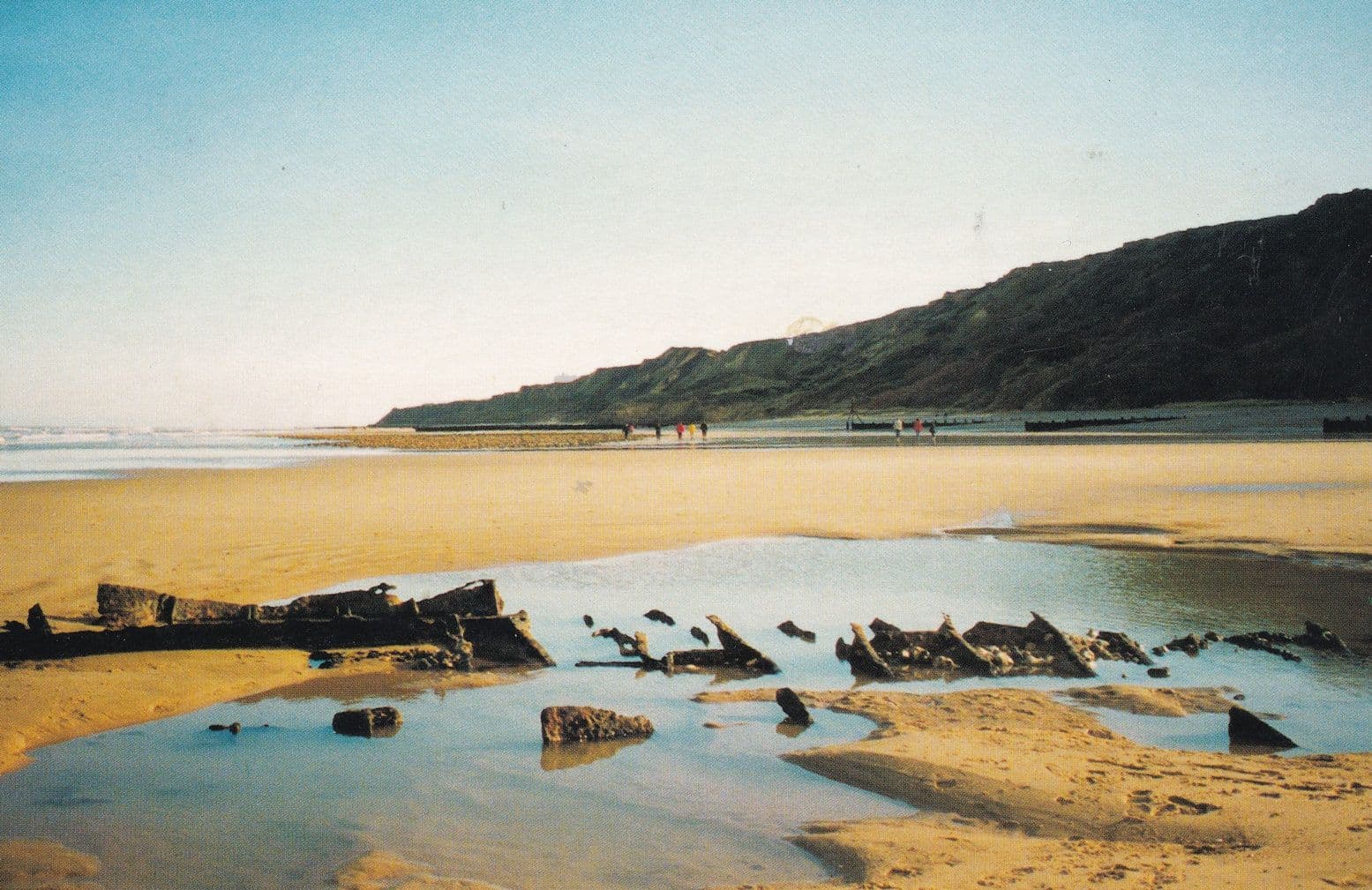 When The Tide is Very Low at East Cromer Rare Norfolk Postcard