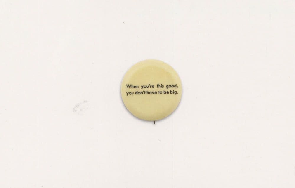 When You're This Good You Dont Have To Be Big Button Postcard