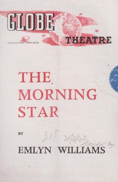While The Sun Shines Morning Star Drama London Globe Drama Theatre 2x WW2 Programme