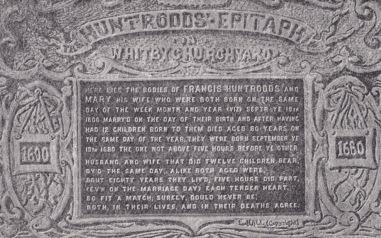 Whitby Gravestone 12 Children Parents Grave Yorkshire Old Postcard