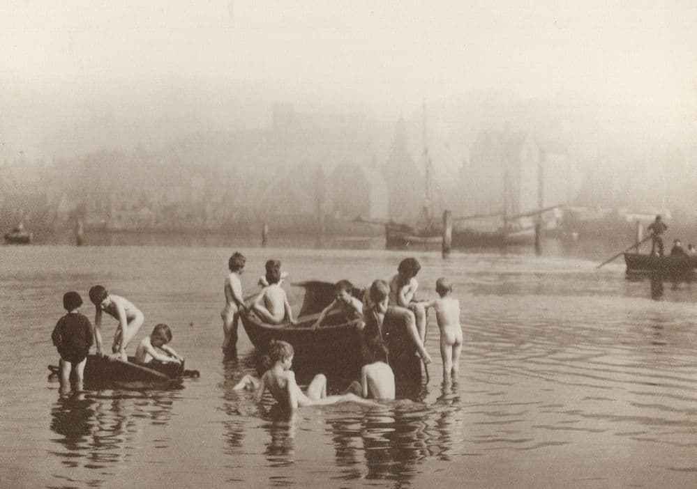 Whitby Yorkshire The Water Rats Boat Victorian Frank Sutcliffe Postcard