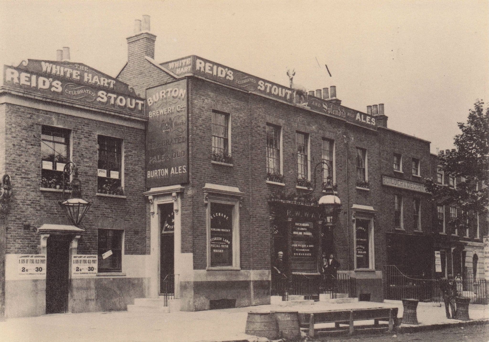 White Hart Victorian Pub Lower Clapton Road Hackney London Postcard