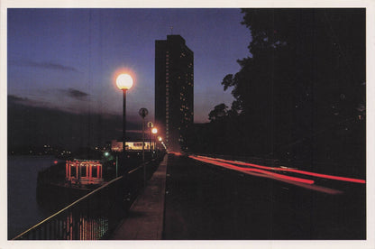 White Swan Hotel Guangzhou China Night Illuminations Postcard