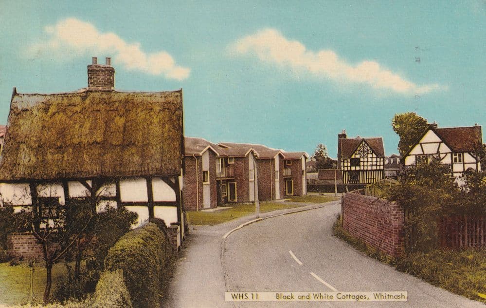 Whitnash Cottages Warwickshire Rare Vintage Postcard