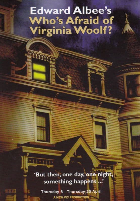 Who's Afraid Of Virginia Woolf New Vic Theatre Gala Poster Postcard Style Card