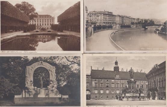 Wien Johann Strauss Denkmal Classical Composer Statue and 3x Postcard s