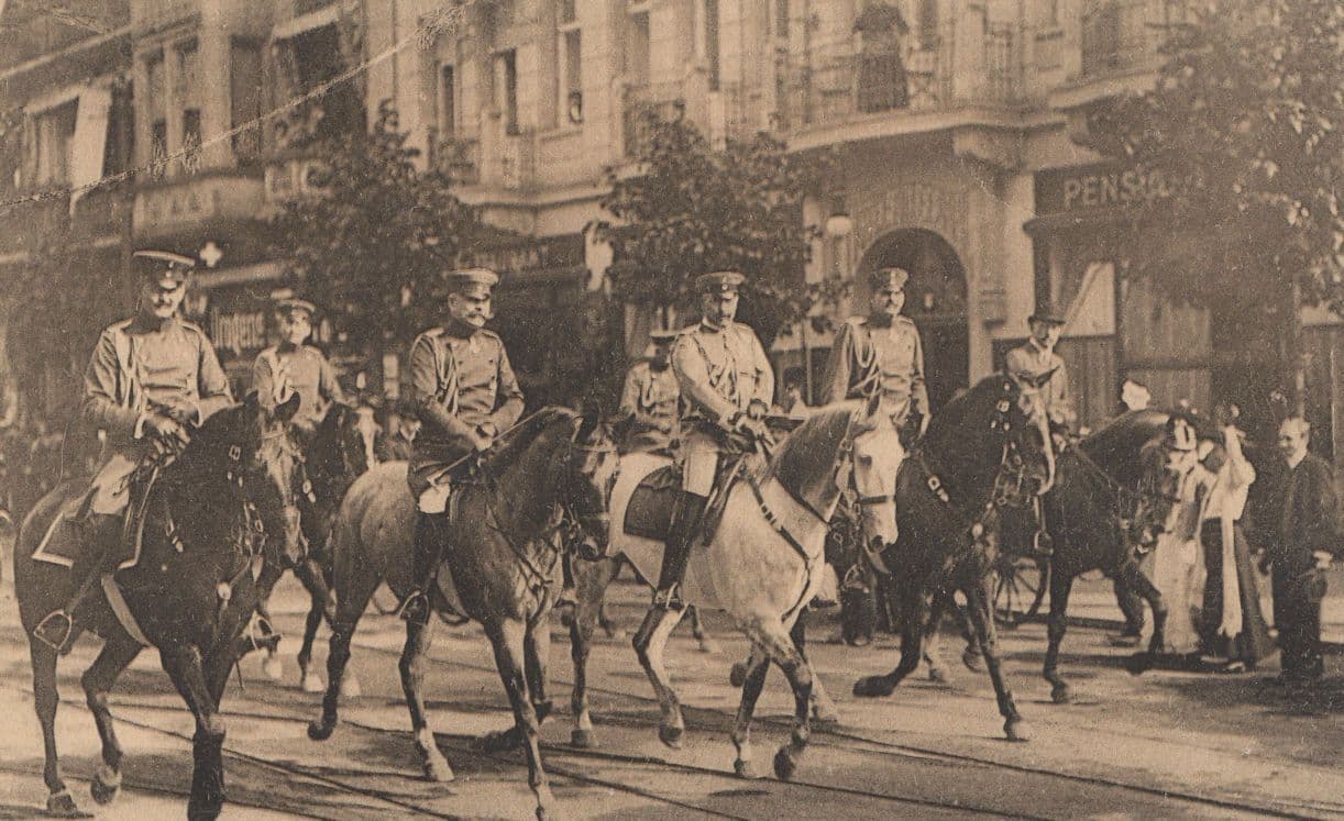 Wiesbaden Morgenritt Kaisers Nach Dem Nerotal German Postcard
