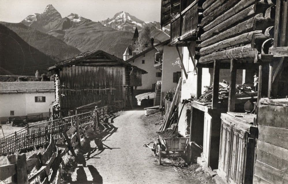 Wiesen Albula Tinzenhorn Piz Michel Switzerland RPC Postcard