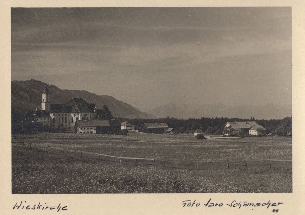 Wieskirche Sulzberg Austria Old 1940s Postcard
