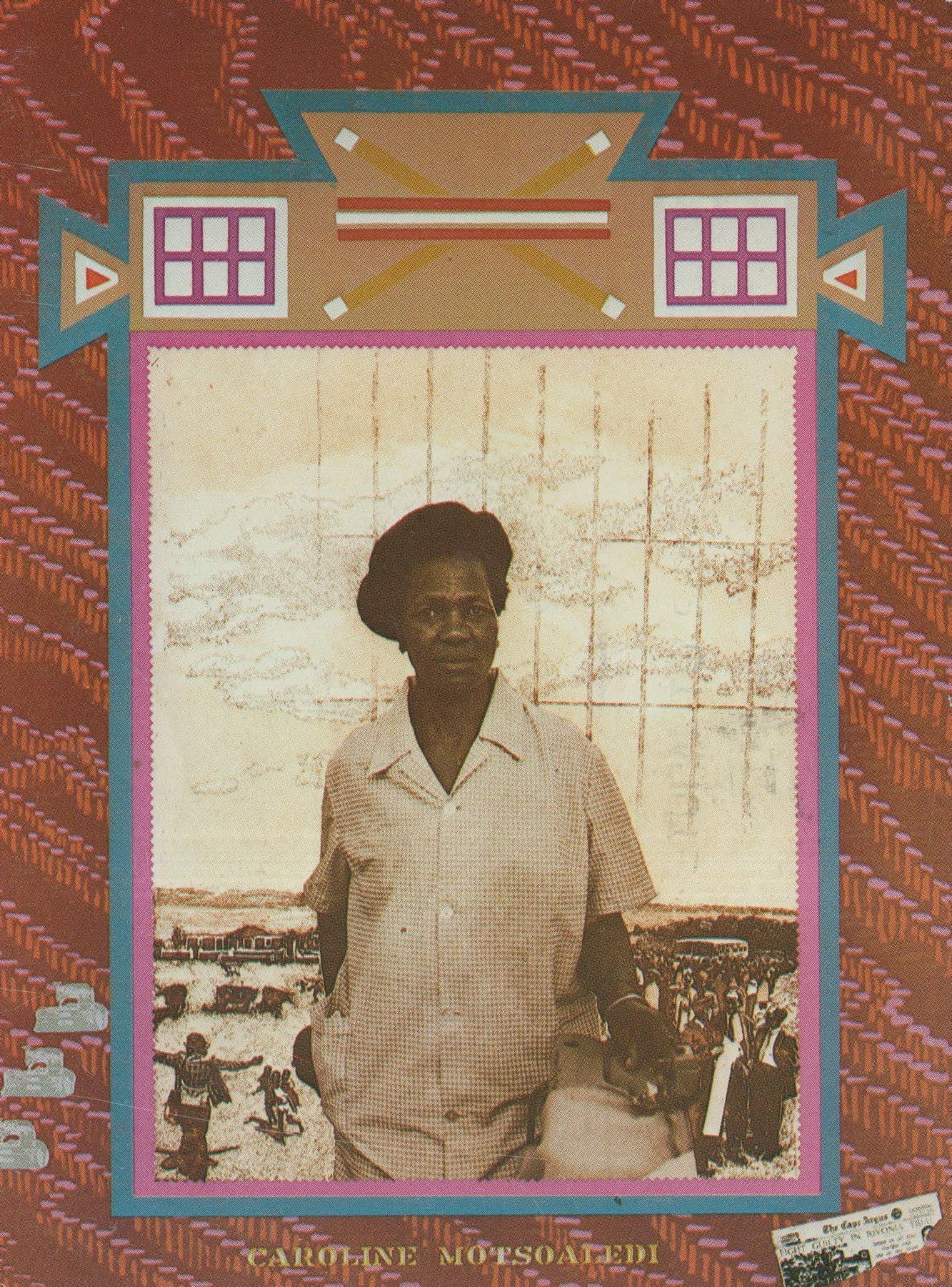 Wife Of A Political Prisoner Living Alone South African Postcard