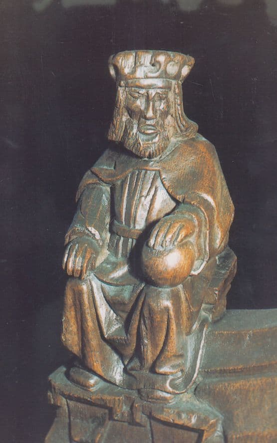 Wiggenhall Village Church Carved Figure Norfolk Rare Postcard
