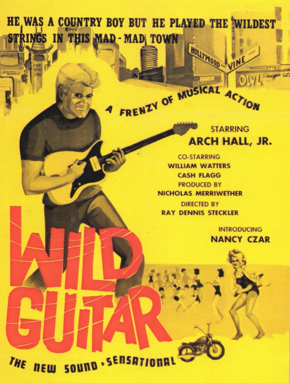 Wild Guitar Arch Hall William Watters Country Music Film Postcard