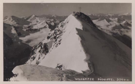 Wildspitze Sudgipfel Mountain Austria Rare Photo Postcard