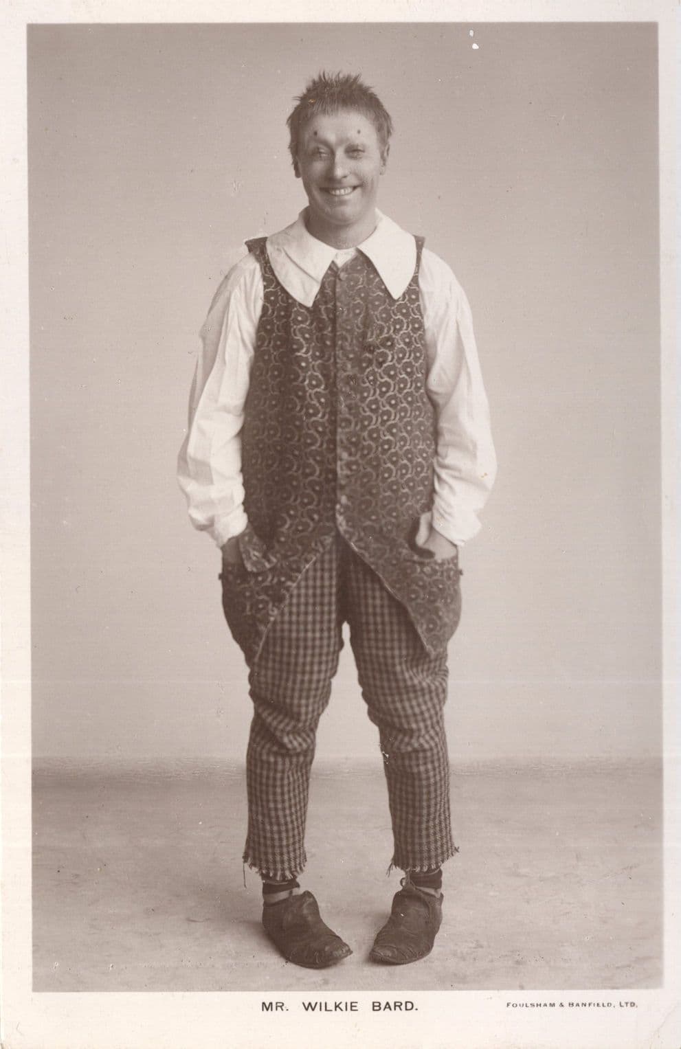 Wilkie Bard Music Hall I Want To Sing In Opera Comedian Dame RPC Postcard