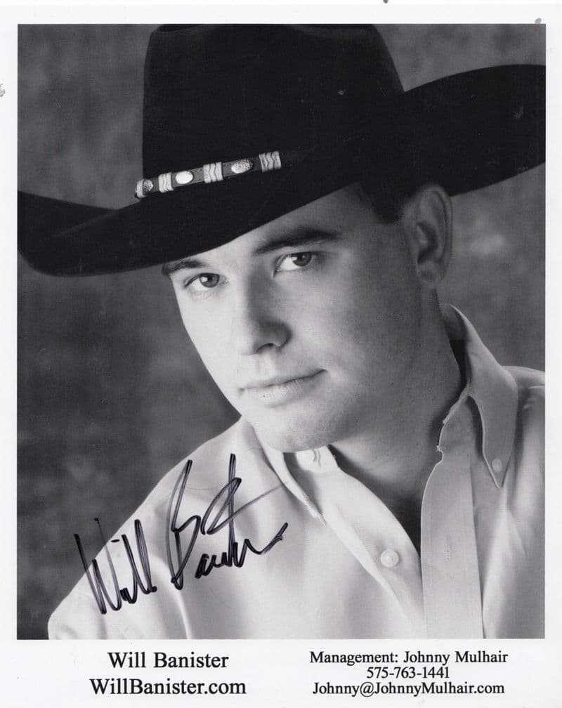 Will Bannister Country & Western Singer Large Official Hand Signed Photo