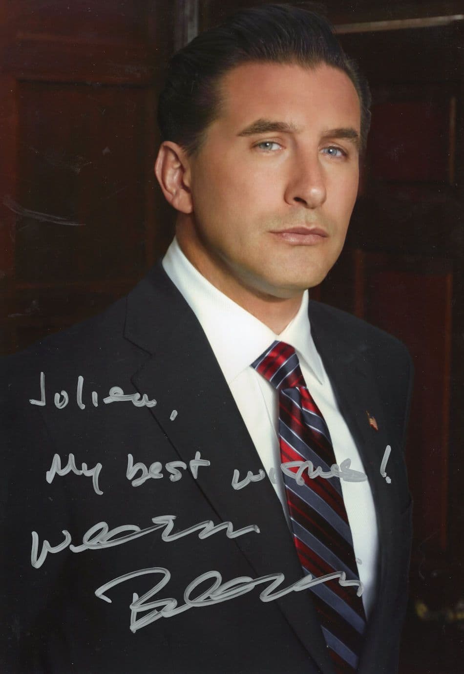 William Baldwin Flatliners Backdraft Giant 12x8 Hand Signed Photo