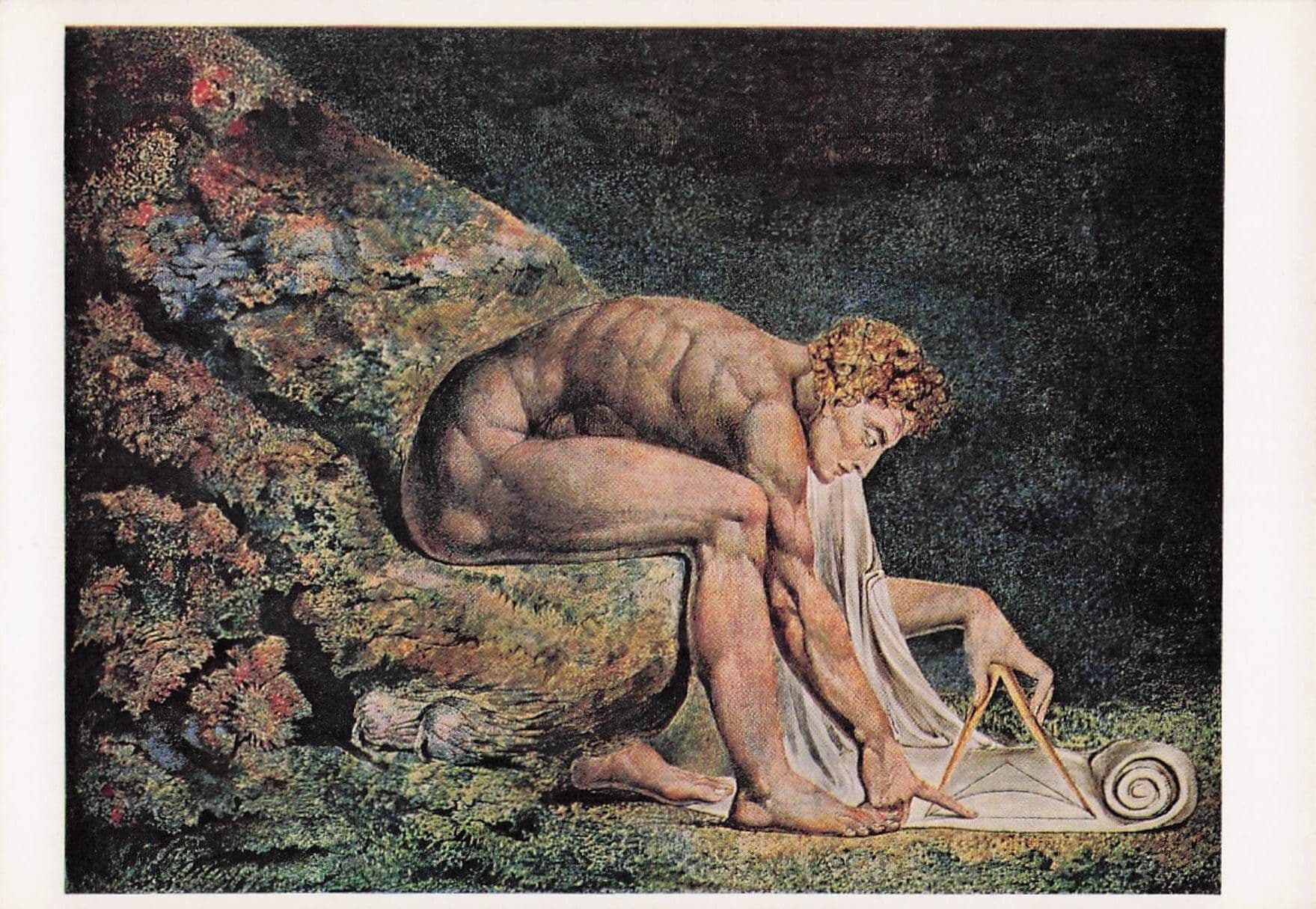 William Black Elohim Creating Adam Tate Gallery Painting Postcard