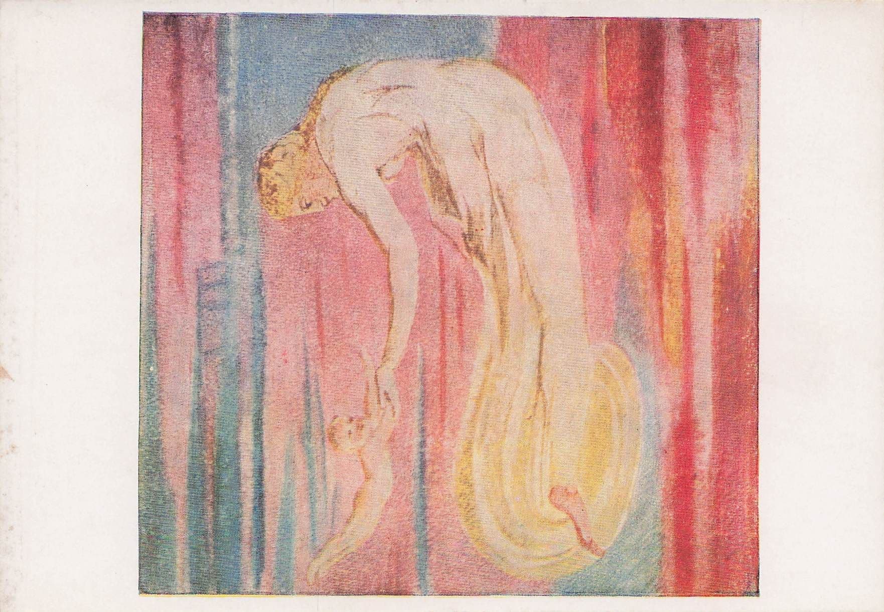 William Blake The First Book Of Urizen Painting Postcard