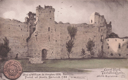William De Douglas Seal North Berwick Tantallon Castle Phillimore Postcard