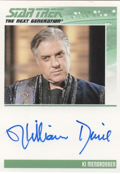 William Denis Star Trek Signed Autograph Photo Trading Card