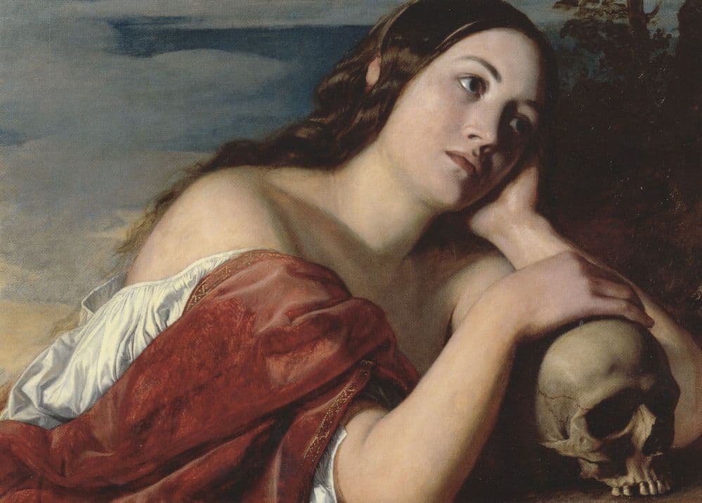 William Dyce Omnia Vanitas 1848 Painting Postcard