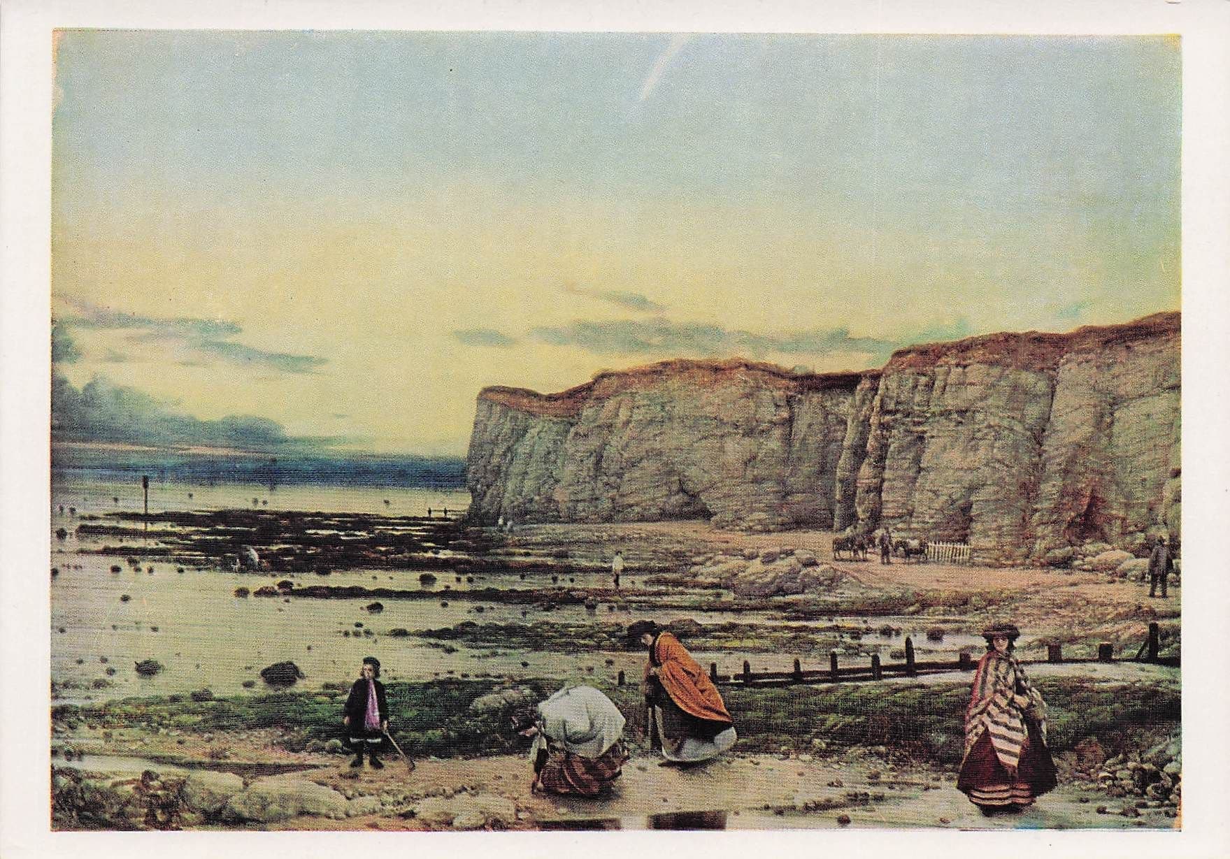 William Dyce Pegwell Bay Kent Victorian Recollection Painting Postcard