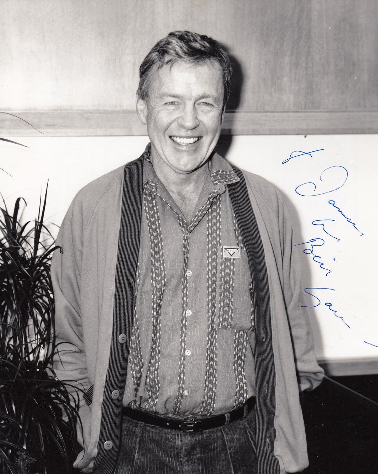 William Gaunt A Gentlemans Club BBC Television Launch Hand Signed Press Photo