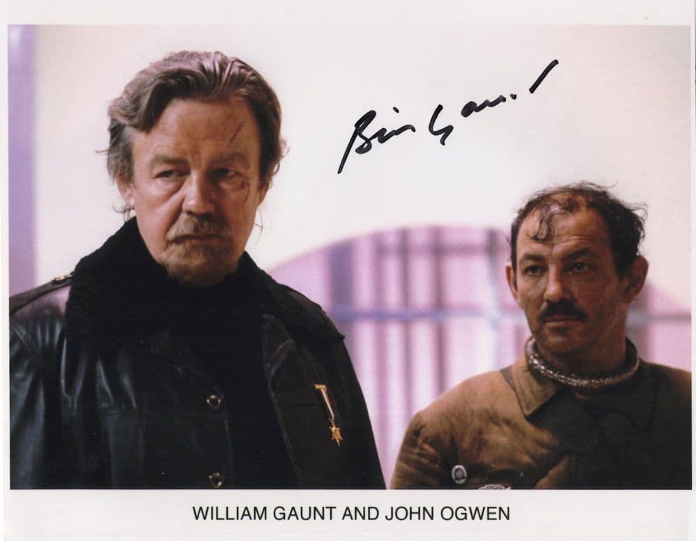 William Gaunt & John Ogwen Dr Who 10x8 Hand Signed Photo